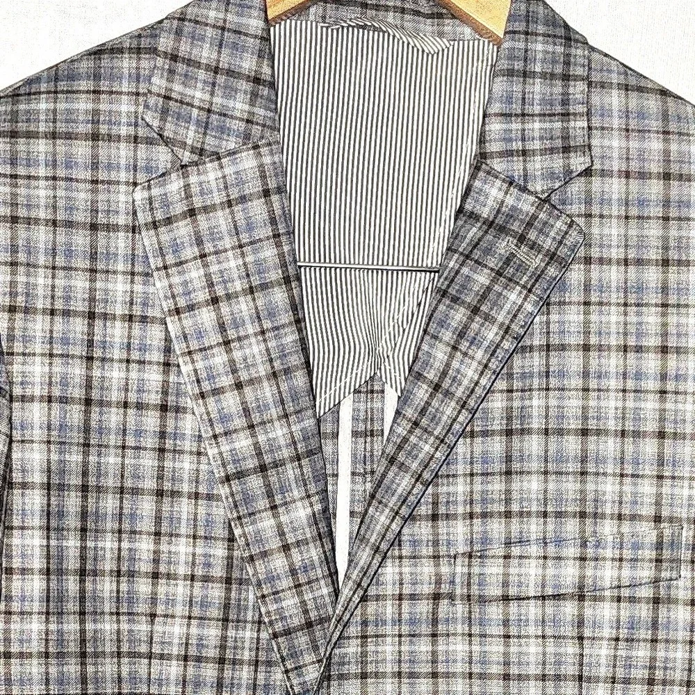 Todd Snyder Sutton Fit Reda Milano Super 130s Wool Plaid Blazer Sport Coat 40R